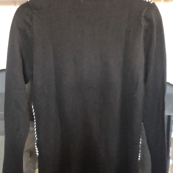 Merona sweater. Black and white chevron striped. Size S - Picture 2 of 5
